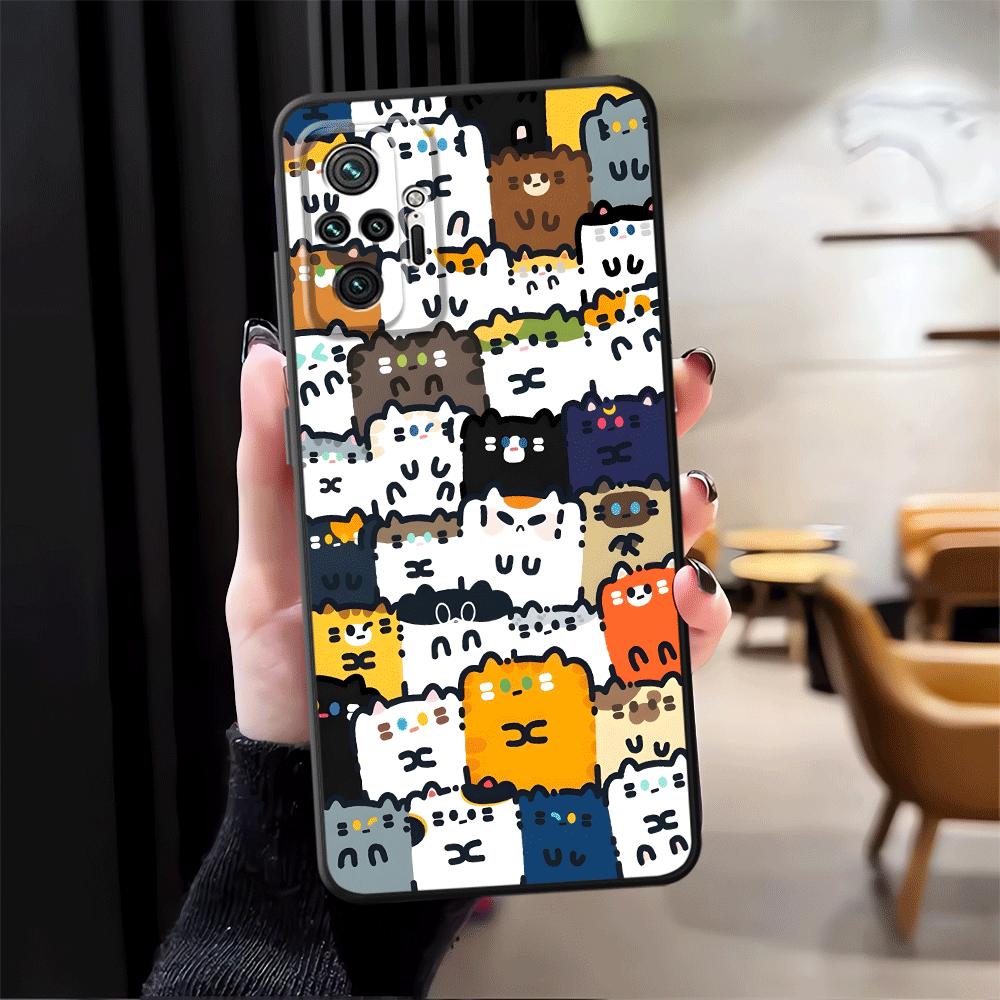 Cute Cat Cartoon Case for Xiaomi Redmi Note 14 A4 A5 9 8 7 13 Pro Plus K80 12 11 14C A3 A1 12C 13C 10 Phone Cover K40 A1 A2