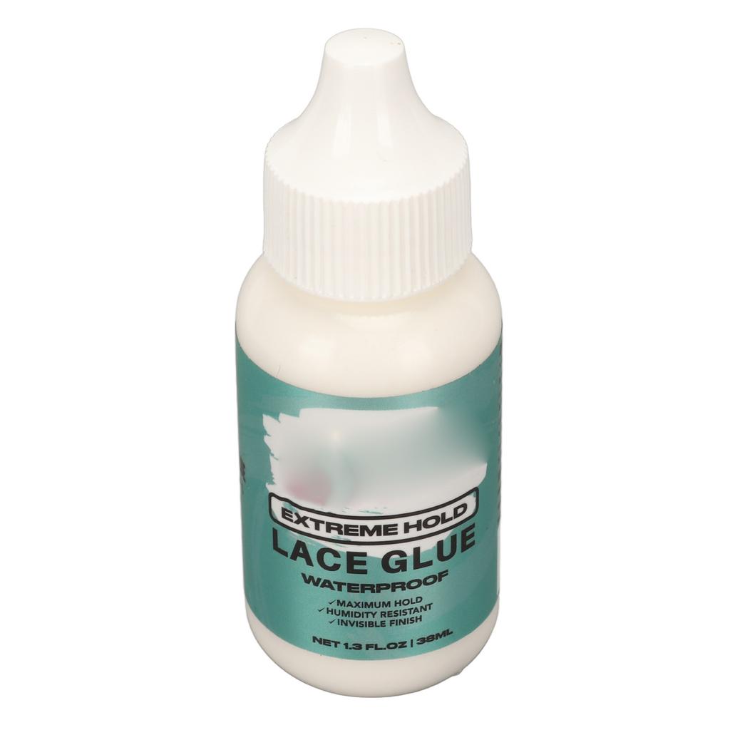 Lace Wig Glue Strong Bonding False Hair Hairpiece Adhesive Glue Translucent Creamy White 38ml
