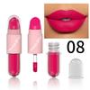 Halloween Lipgloss-Set, 3-teiliger nicht-klebender glänzender Lippenstift, glitzernde lila und schwarze Lippenfarben, langanhaltend, nicht abfärbend