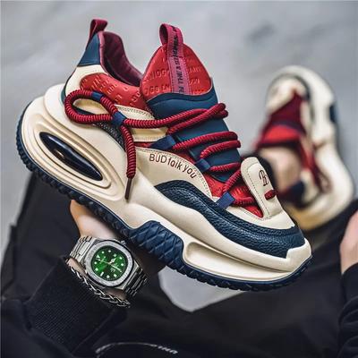 Autumn and Winter Men's Shoes Comfortable Men's Casual Shoes Light Luxury Versatile Fashion Thick Soled Sports Shoes