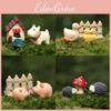 Harz Hunde Schwein Ente Igel Haus Miniatur Set Mit Cartoon Stil Für Hausdekoration Und Geschenk