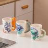 Handmade Ocean-Themed Ceramic Coffee Mug Creative Art Milk Cup with Octopus Dolphin Seahorse Design Gift for Kids And Friends