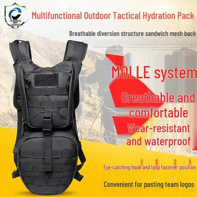 Military Tactical Hydration Pack: Waterproof Backpack for Hiking, Camping, and Cycling.