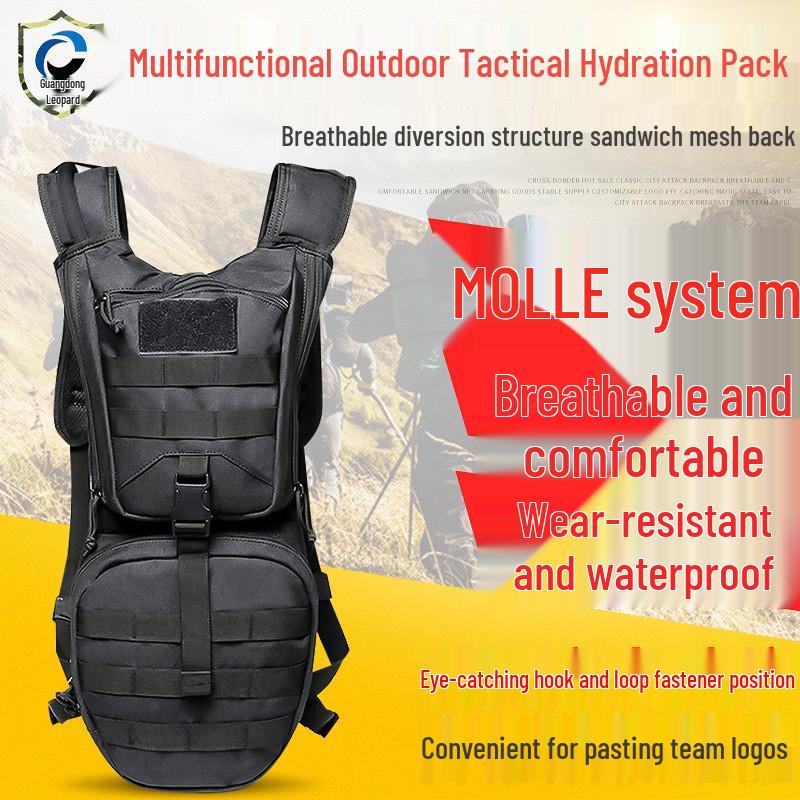 Military Tactical Hydration Pack: Waterproof Backpack for Hiking, Camping, and Cycling.