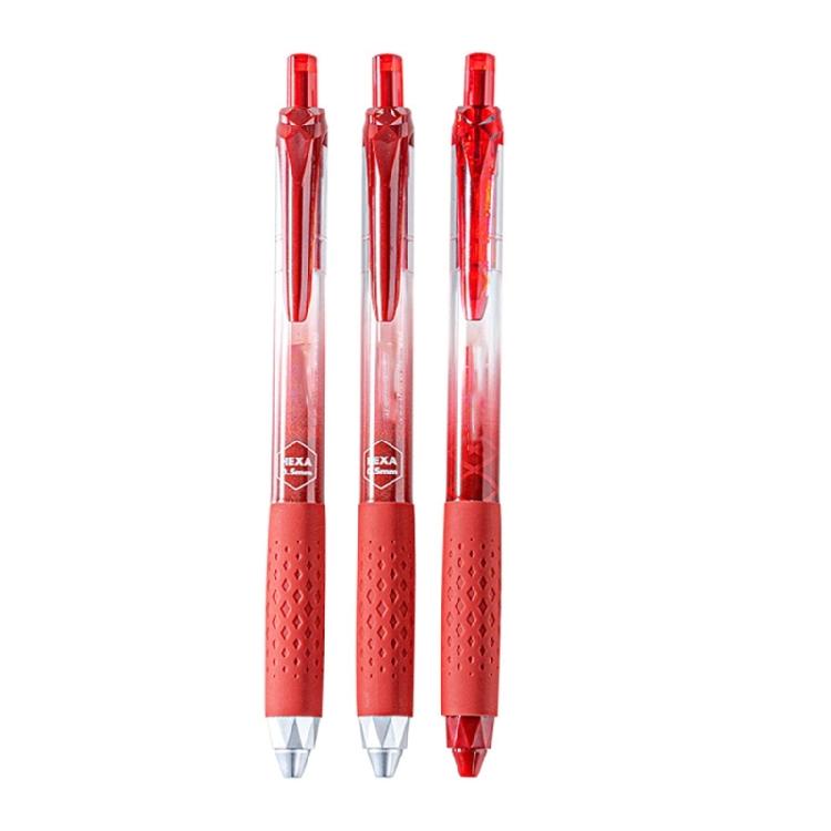 3PCS Retractable Gel Pen for Writing Note Taking Journaling Quick Drying Gel Inks Pen 0.5MM Tip Office School Supplies