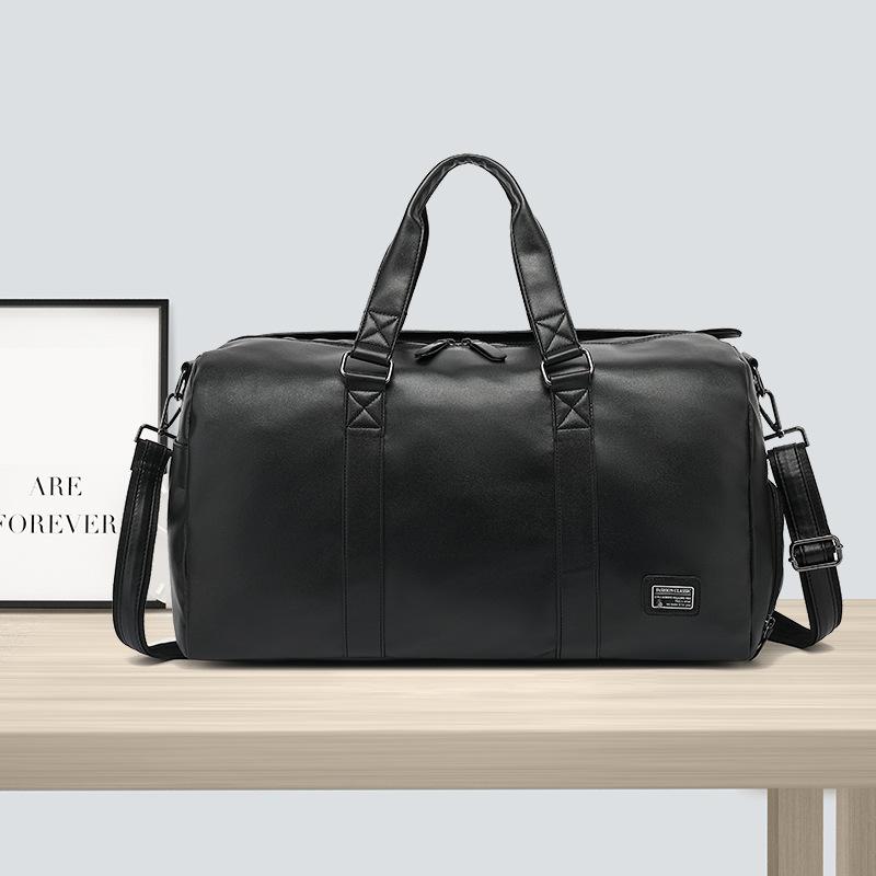 

TS JYL laptop bag,New Men s Large Travel Bag Waterproof Sports Handheld Fitness Bag Business Shoulder Bag 19 inches чёрный