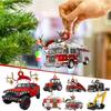 5PCS Acrylic Material Christmas Tree Ornament Christmas Decoration Pendant  Christmas Party