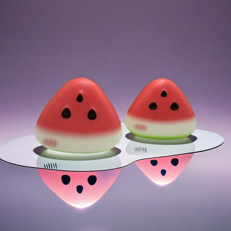Squishy Watermelon Squeeze Toy Lovely Fruit Pinch Fidget Toys Soft Fast Rebound Decompression Doll Anti-stress Gift Cute Things