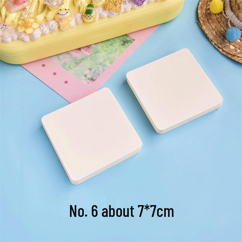 White Hard Cardstock Vocabulary Flashcards: Small, Handwritten English Memory Preview Cards