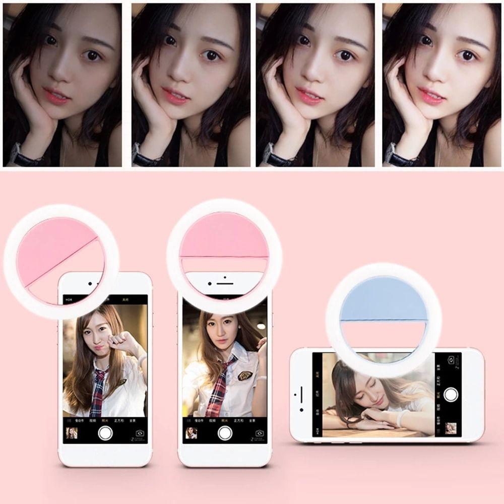 

Rechargeable Mini Phone Fill Light LED Beauty Selfie Light for Laptop Tablet Meeting