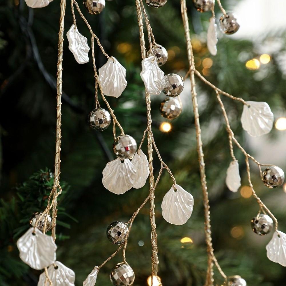 Glitter Christmas Crystal Pendants Realistic Xmas Tree Ornaments  Christmas Tree Decoration