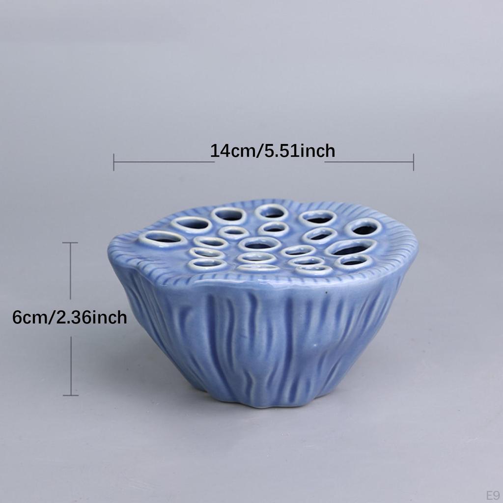 Arrangement of Flower Flowers Creative Floral Holder, Stable Ceramic Pot for Living Room,
