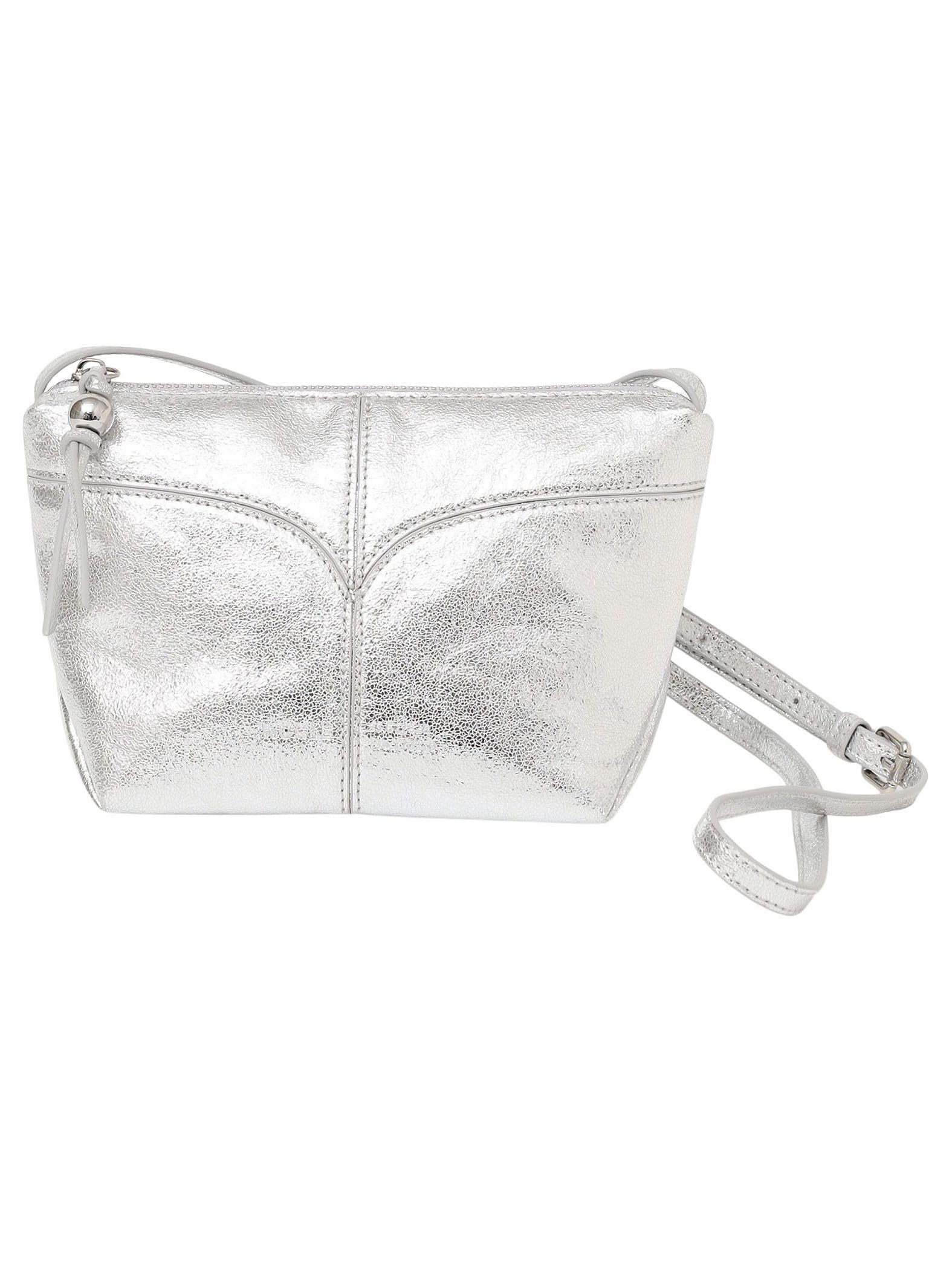 Ships NUCLE PETIT Shoulder Bag, Women s, 310001423, Silver, One Size