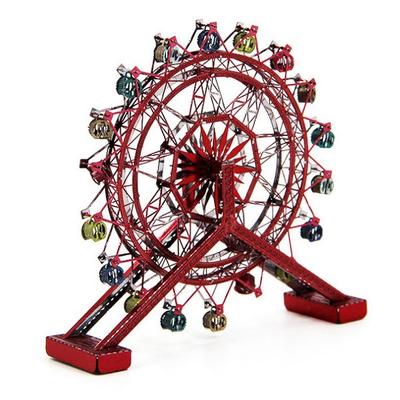 Real Honey Night Metal Fur Theme Park Korea Ferris Cars Roller Coaster Viking Series Korea 3d Puzzle