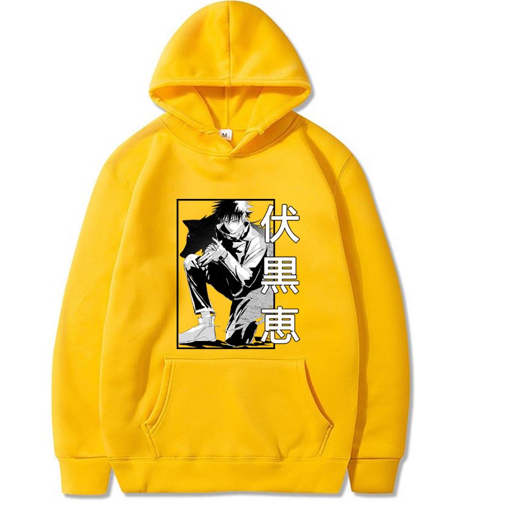 Jujutsu kaisen Satoru Gojo Megumi Fushiguro Tištěná pánská mikina Oblečení Vintage móda Ležérní Unisex Pulovry s dlouhým rukávem