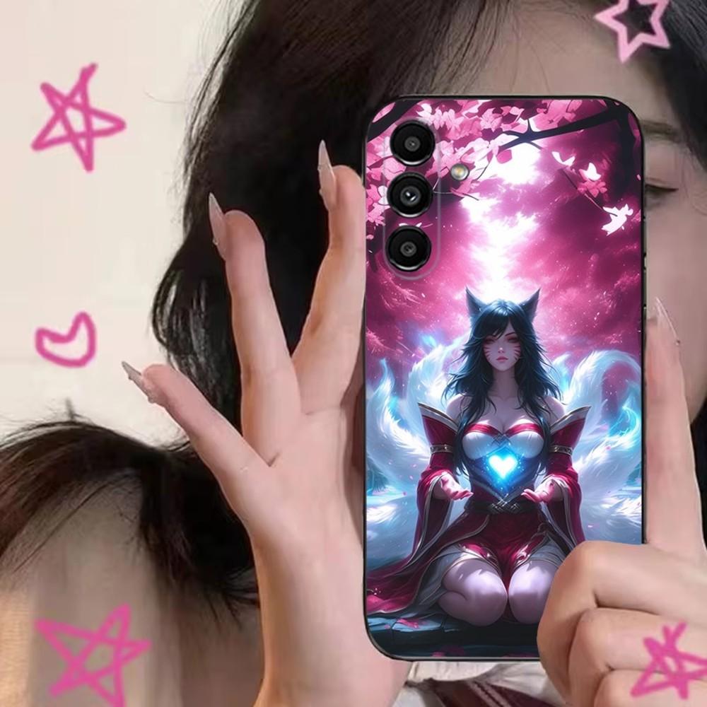 

Ahri Game L-Lols Phone Case For Samsung S24,S21,S22,S23,S30,Ultra,S20,Plus,Fe,Lite,Note,10,9,5G Black Soft Cover Samsung S21plus