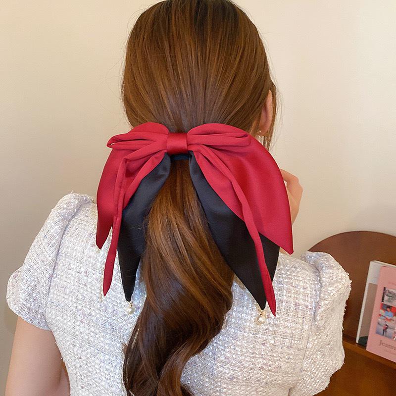 Super Feenhafte Liebe Quaste Schleife Haarspange - Koreanische Mode Plissiertes Design für Frauen