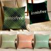 Korean Beauty Brand IInnisfree Cushion Cover Pillowcase Antidustmite Living Room Sofa Decor Cushion Room