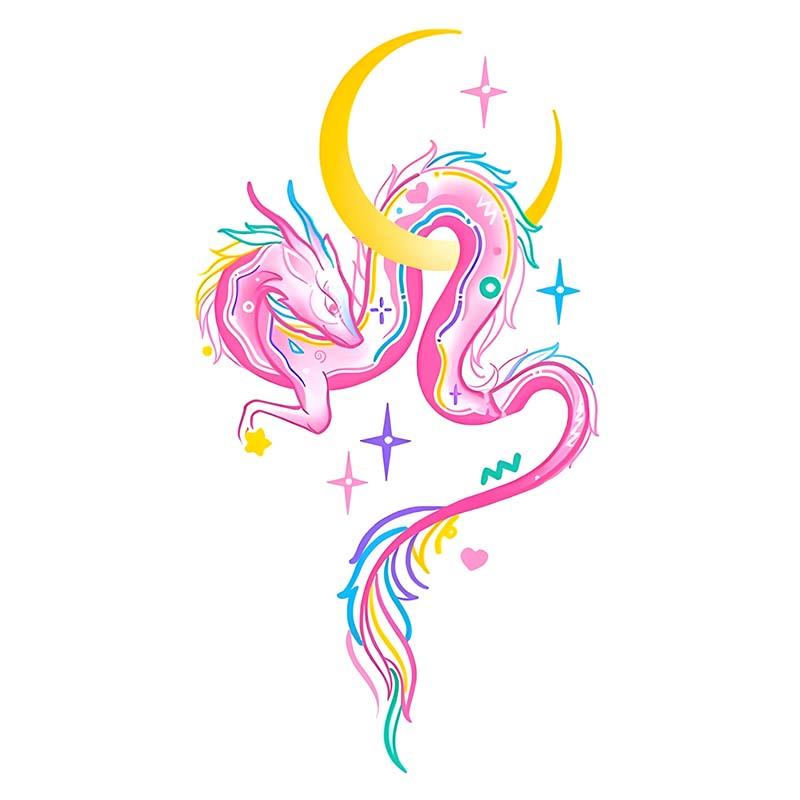 CQ New Arrival Colorful Cute Animals Cartoon Sticker Waterproof Water Transfer Temporary Glitter Tattoo Stickers for Children