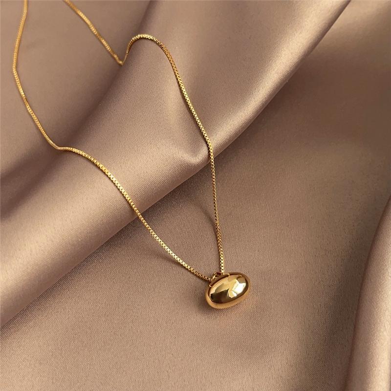 French Style Elegant Natural Pearl Heart Shape Women's All-Match Niche Light Luxury Snake Chain Sweater Chain Real Gold Plating
