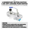 HDBUBALUS Motorcycle Switch, Universal Handle Switch, Horn Switch, Turn Signal Headlight, On/Off, Button Toggle,