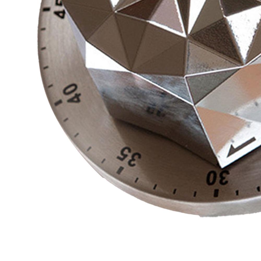 Silver Mechanical Timer 60 Minutes Duration Countdown Timer Kitchen Timer  Home Baking Oven Cooking