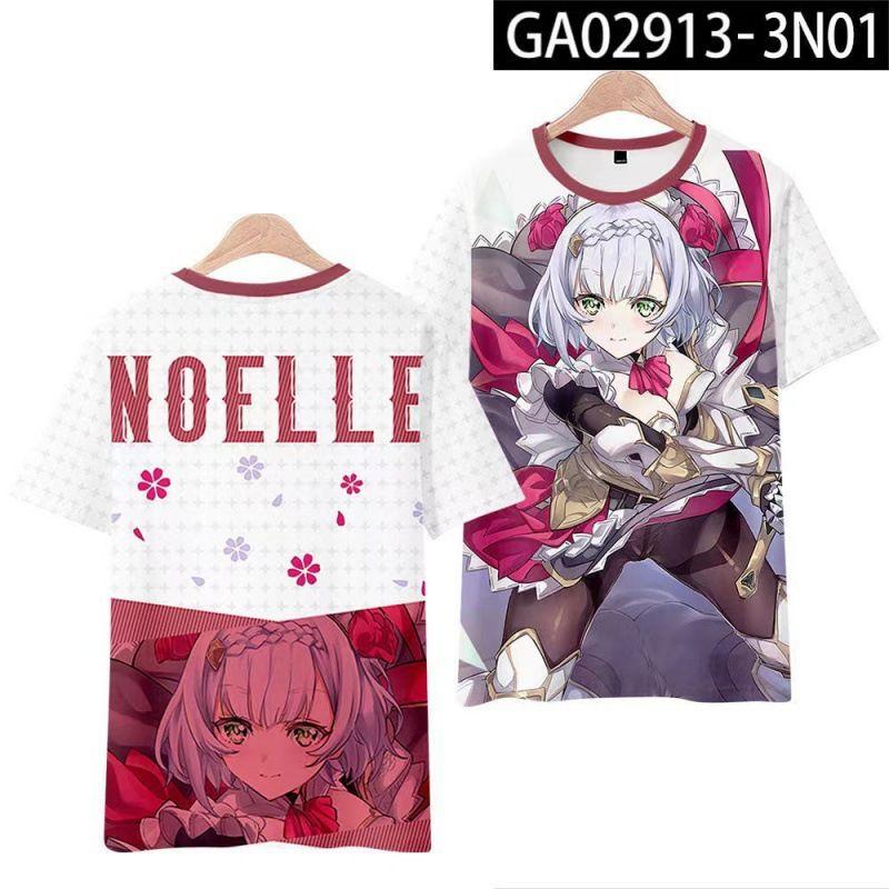 

Футболка с коротким рукавом Barbara cos Impression Animation от Genshin Impact, аниме-игра Kerry Summer, короткий рукав, модная одежда 2XL