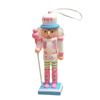 Macaron Candy Series Nutcracker Puppet Soldier 12CM Christmas Tree Pendant 1/4Pcs Holiday Home Decoration Candy Themed Party