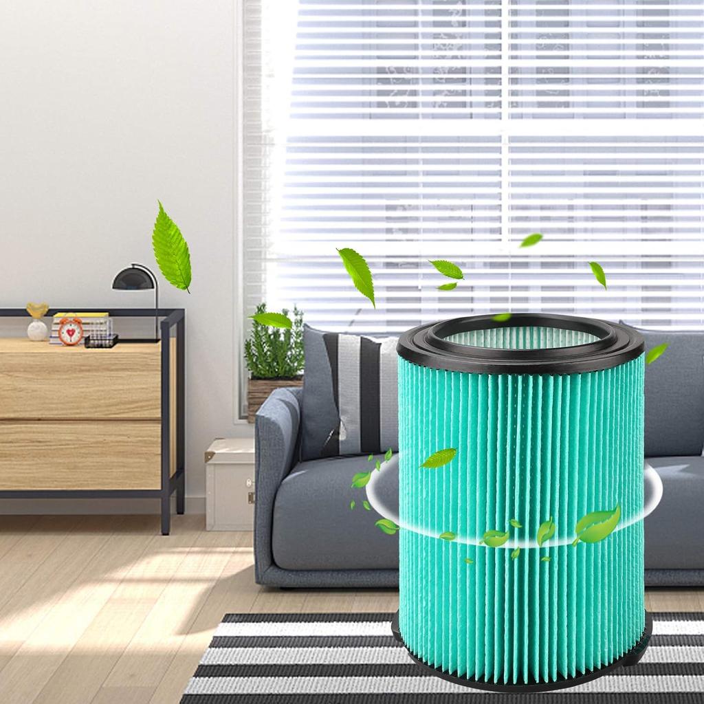 PIGUOAT 2 szt. Filtr zamienny 5-warstwowy VF6000 do odkurzaczy Ridgid 5-20 galonów do pracy na mokro i na sucho WD5500 WD0671 WD6425 WD7000 WD1280 WD1851 WD1680 WD1956 RV2400A