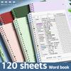 1Set Vocabulary Notebook Loose-Leaf Word Book With Memory Curve Planner Self-Discipline Agenda Students Stationery Gifts