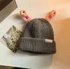 Style Versatile Hat Cute And Funny Big Mouth Womens Warm Hatscaps Knitted