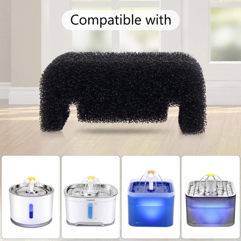 10/20 Pieces Drinking Fountain for Cats Fountain Supplies Replace the Filter Sponge Keep Pet Water Fountain Clean