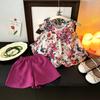 Girls' Summer Clothes Camisoles Children's Sets Clothing for Girls' Babies Summer Styles Two-piece Outerwear Set