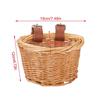 Bicycle Front Basket For Kids Bike Scooter Waterproof Durable Handmade Storage Basket Detachable Baggage Bag
