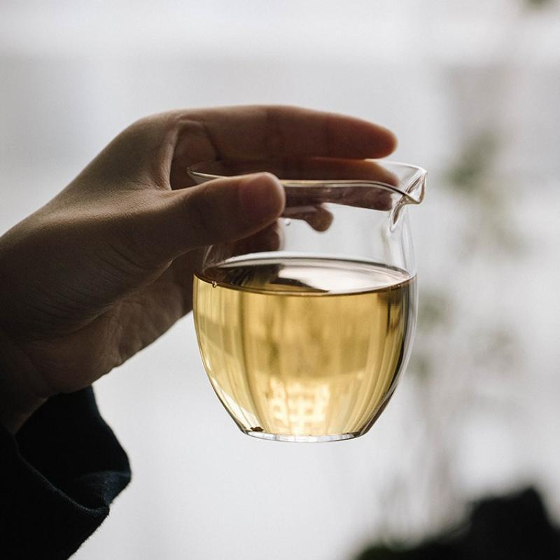 Japanese Style Kungfu Transparent Glass TeaCup Heat-resistant Tea Pitchers Household Tea Sea Teapot Decorative Teaware Supplies