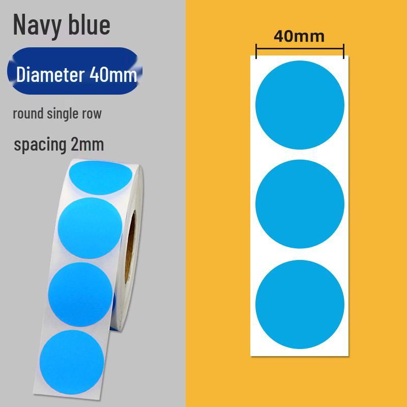 Colorful Self-Adhesive Round Dot Stickers - Writable Small Paper Labels