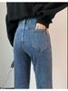 Women's High Waist Black Flare Jeans - Spring/Autumn 2025 Collection, Slimming Floor-Length with Small Size Option.
