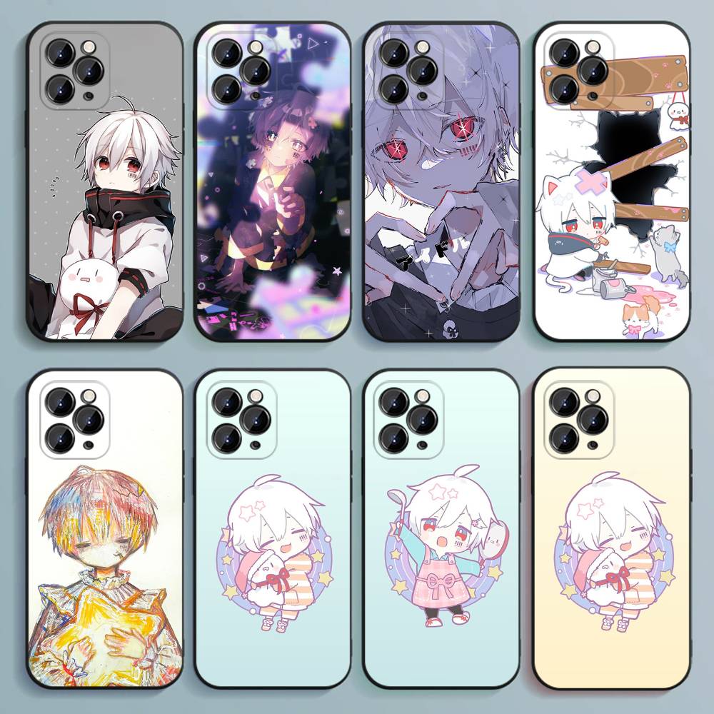 Singer M-Mafumafu Phone Case For iPhone 17,16,15,14,13,12,Pro,Max,Plus,E,SE4,Air,Mini Black Soft Cover