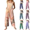 Womens Casual Overalls Jumpsuits Adjustable Straps Sleeveless Summer Cute Comfy Rompers With Pocket
