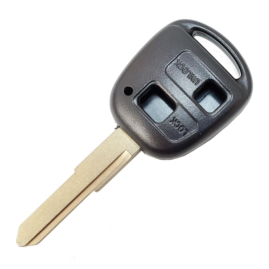 Compatible with Toyota/Daihatsu/Subaru Blank Key 2 Button Keyless Duplicate Key чёрный