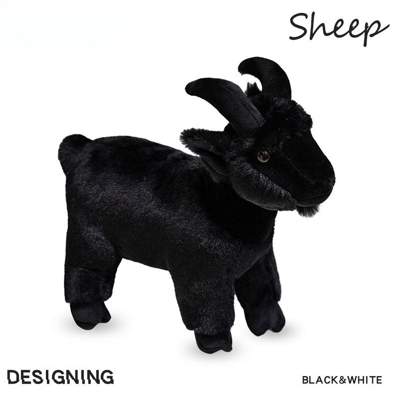 Cute Simulated Goat Doll Little Lamb Doll Alpaca Plush Toy On Bed Pillow Children's Birthday Gift for Women