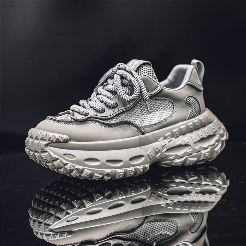 

Новая модная мужская удобная спортивная обувь Four Seasons для мальчиков и девочек, трендовые дышащие повседневные кроссовки на мягкой подошве для бега, тренажерного зала 39 серый