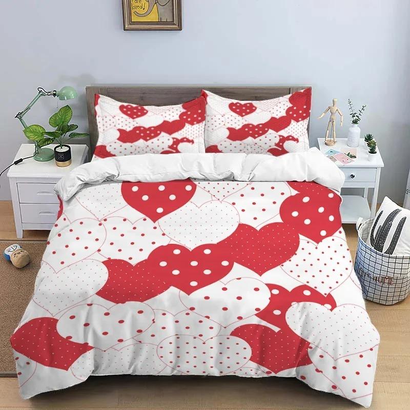 Cartoon Love Hd Print Bedding SettChildren King Size Bedding SetBoyGirlS Bed Double Bed Duvet Covers Pillowcase Bedding Set