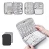 Gray Digital Storage Bag USB Data Cable Organizer Earphone Wire Bag Pen Power Bank Travel Kit Case Pouch Electronics Accessories