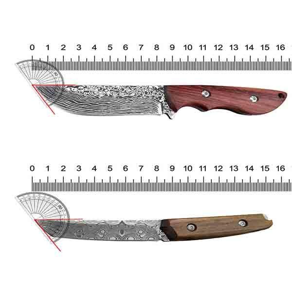 Damascus Pattern Stainless Steel Forged Kitchen Boning Knife Meat Cleaver Cutter