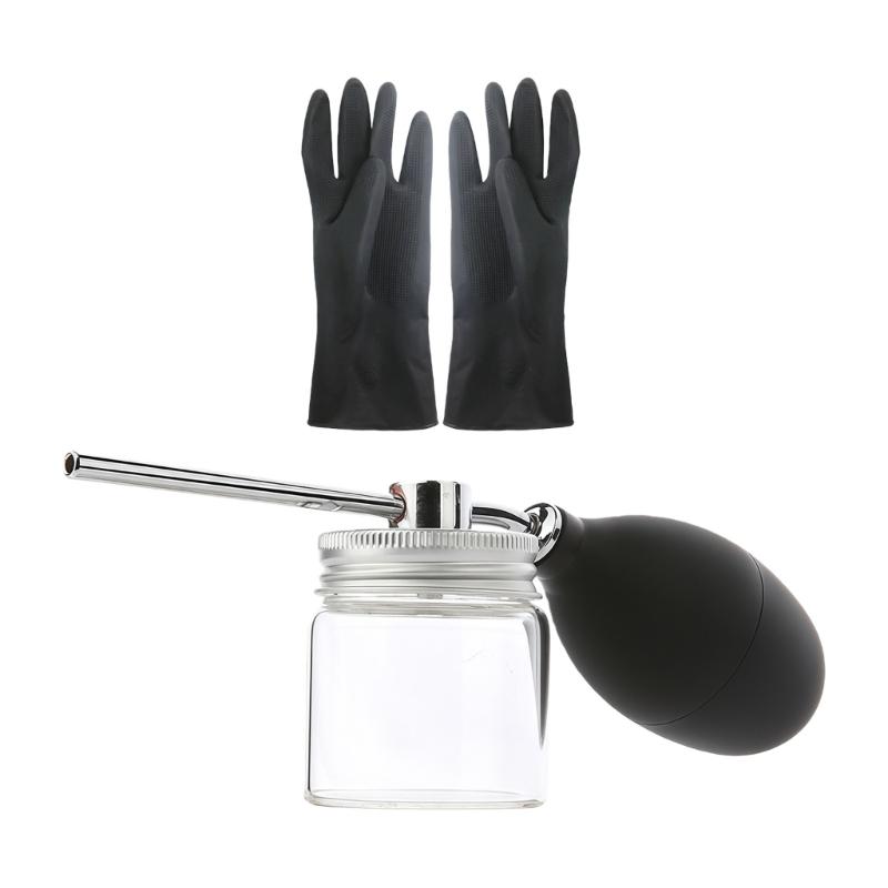 

Comfortable Grip Refillable Powder Sprays Bottle Features Latex Gloves for Easy Gardening and Plant Sprays 1