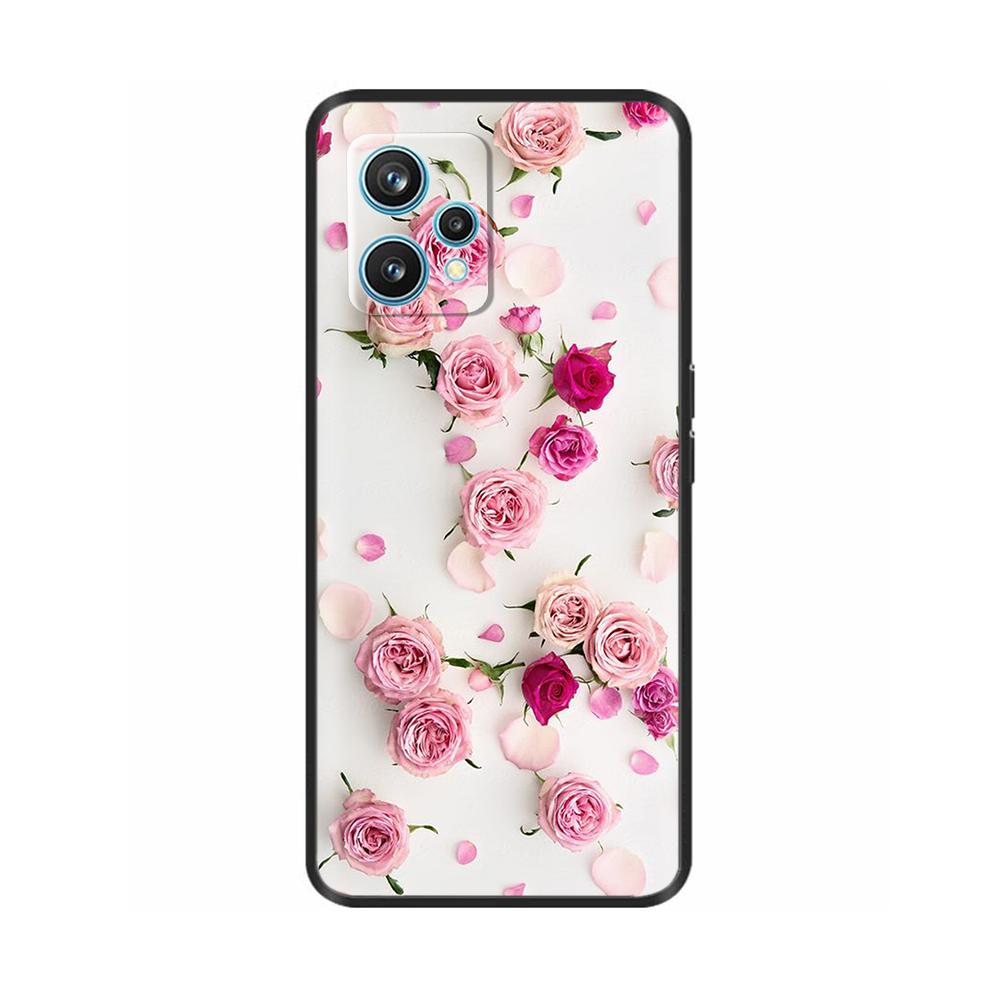 For Realme 9 Case Cover Lovely Plants Cartoon Cases for OPPO Realme 9 4G RMX3521 Realme9 Phone Case Soft Silicone fundas coque