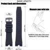 Silicone Watchband For Citizen Eco-Drive CA4154 4155 AW1475 1476 Bracelet Men Rubber Replacemen Strap