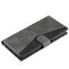 For Samsung Galaxy S25 Leather Case Splicing Stitching Wallet Stand Phone Cover with Strap
