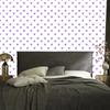Hearts Wallpaper White and Lavender 50x1000